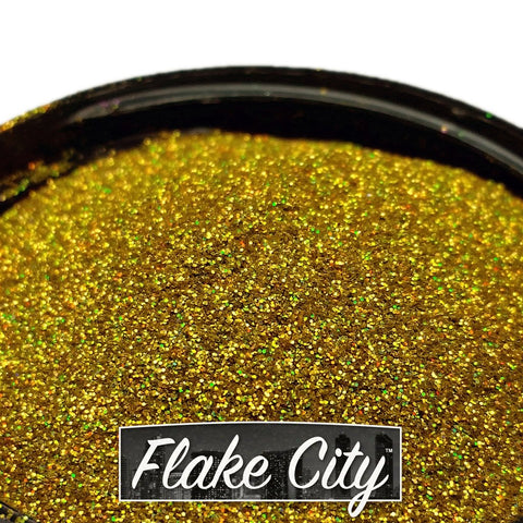 .008" Gold Holographic Flakes